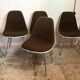 Set of 6 Charles and Ray Eames chairs for Herman Miller, 1960-70's