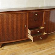 Rosewood and rosewood sideboard in the style of Jules Leleu