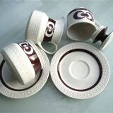 Tea and coffee service for 10 people Scherzer Bavaria 70s