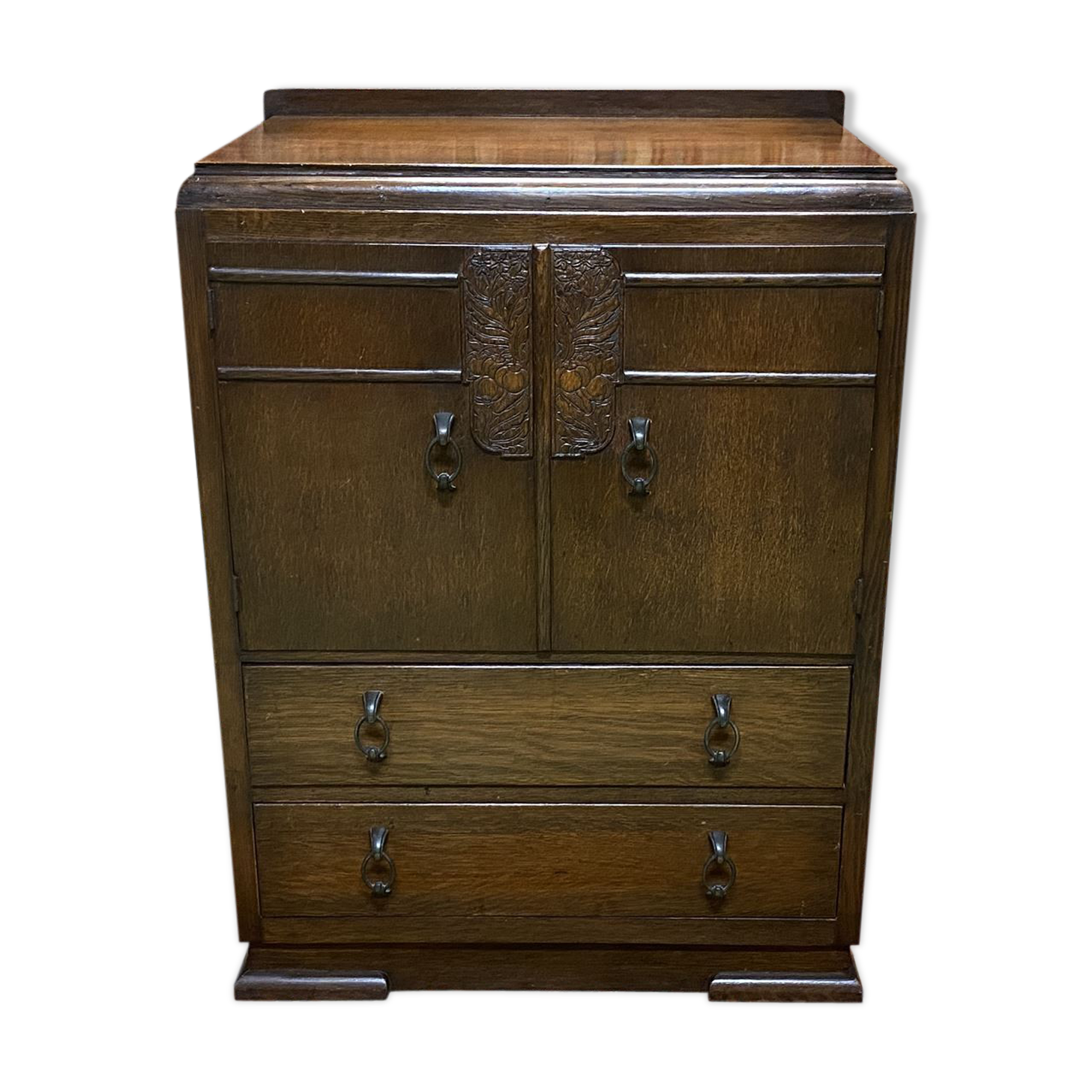 English Art Deco oak bar - 1930s