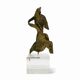 Statuette futuriste en bronze de Lorena Berg, années 1920