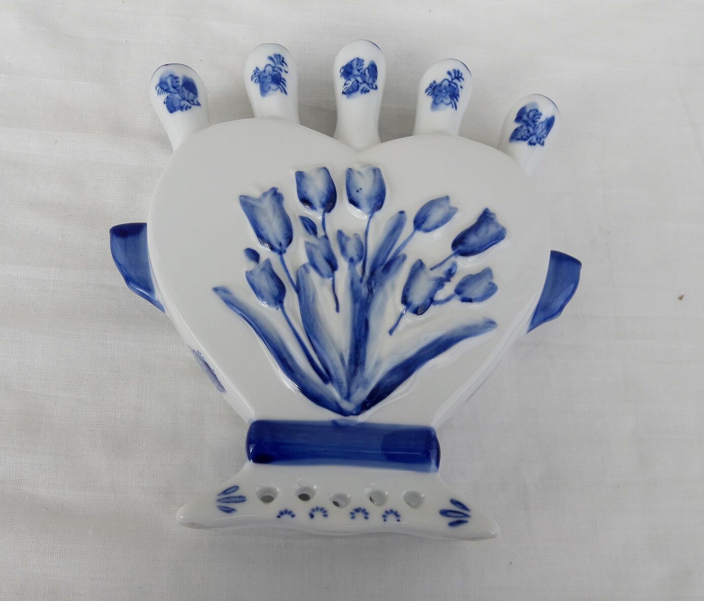 Delf flower vase