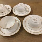 Limoges fine porcelain vintage coffee cups