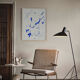 Peinture bleue abstraite giclée print