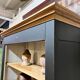 Patinated chestnut cabinet bookcase