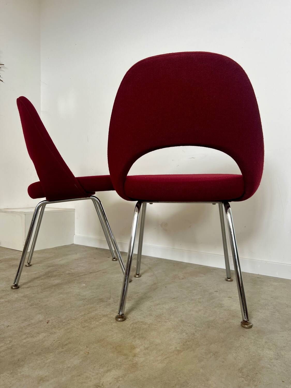 Lot 2 Old conference chairs 72 by Eero Saarinen Knoll International/ Wohnbedarf, 1968