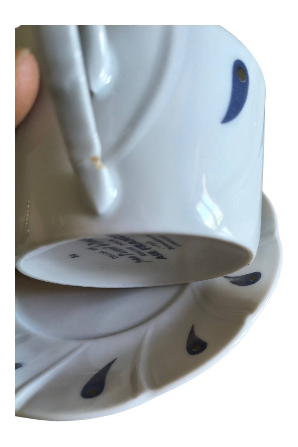 Air France Concorde coffee service – Bernardaud Limoges – Jean Picart design