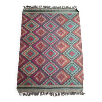Handmade Indian Kilim 226x164cm