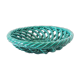Vintage green twisted ceramic fruit cup