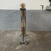 Vintage folding and rolling dessert trolley