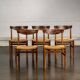 Set of 5 rope chairs