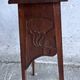 Sculpted wooden plant stand in Art Nouveau style, circa 1910.