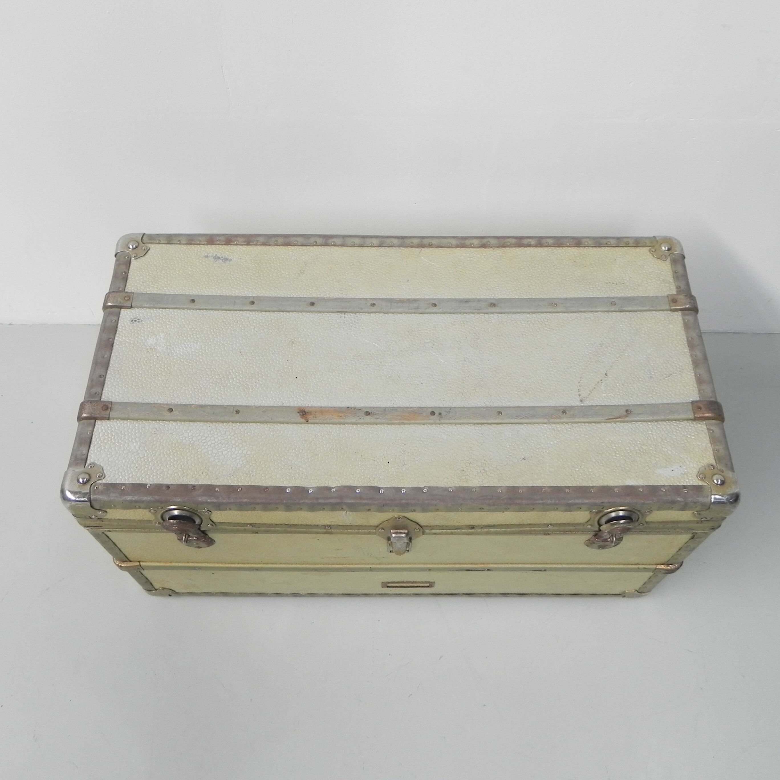 Aluminum clad chest, treasure chest