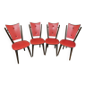 Lot de 4 chaises vintage