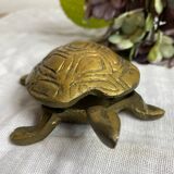 Brass turtle ashtray