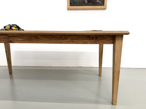 Campaign table in oak and pine, 1970s