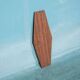Hexacon Art Deco vintage mirror from the 1950s in wenge.