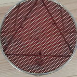 Door harness plant metal perforated red and gold