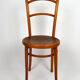 J&J Kohn bistro chair with decorated seat