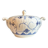 Sugar pot, Sarreguemines jar in white and blue earthenware, "Copenhagen" service - early 20th century