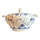 Sugar bowl, Sarreguemines earthenware jar in white and blue, "Copenhagen" pattern - early 20th century