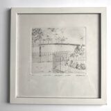 Peter stevenson, lacrosse hyde park, 1972. etching signed in pencil