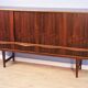 Danish higboard in rosewood by E.W. Bach for Sejling Skabe, 1960s