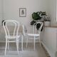 Paire de chaises bistrot vintage bois courbé, style café viennois classique