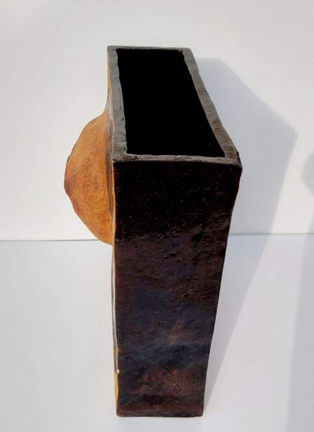 Vase céramique et terre chamottée Karen Boel 1970