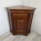 French vintage corner cabinet in solid wood by Ernest Ménard.