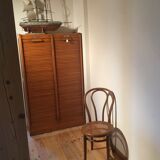 Set of 5 chairs Bistro cannate early twentieth