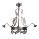large chandelier 1900 in silvered metal