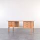Mid-century oak desk by Svend Åge Madsen for Sigurd Hansen, 1960s.