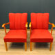 Fauteuils scandinaves, Suède, années 1950, lot de 2