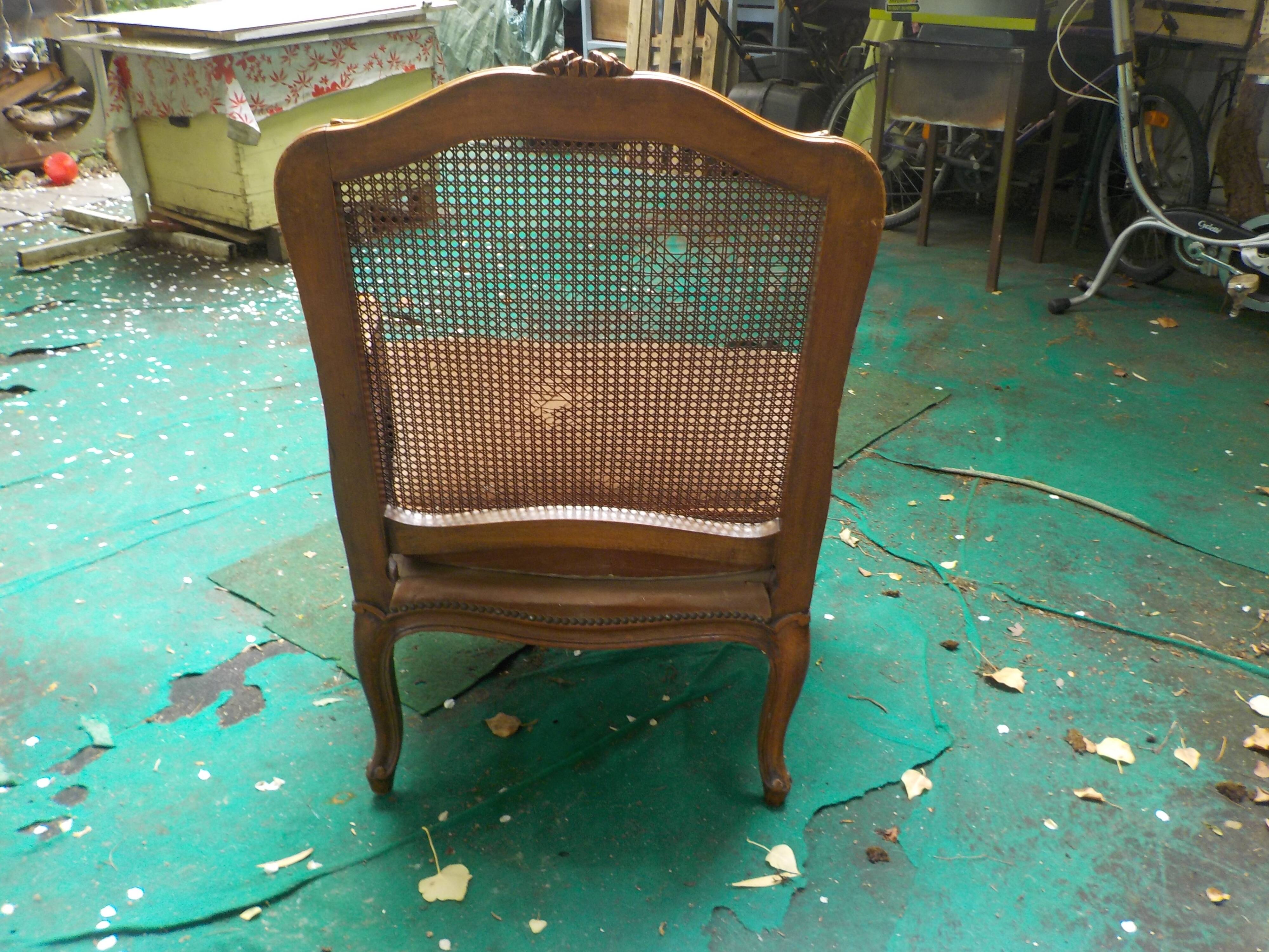 Fauteuil cannée style Louis XV