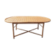 Vintage Madagascar bamboo dining table 80s