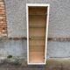 Medical cabinet showcase metal and vintage industrial glass 1950