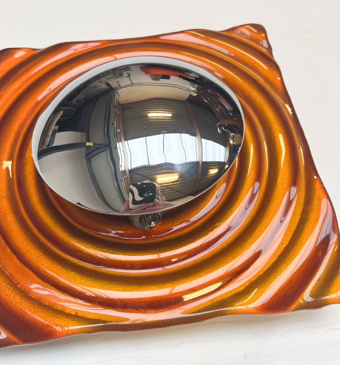 Ceramic wall lamp by Pan International 1980s