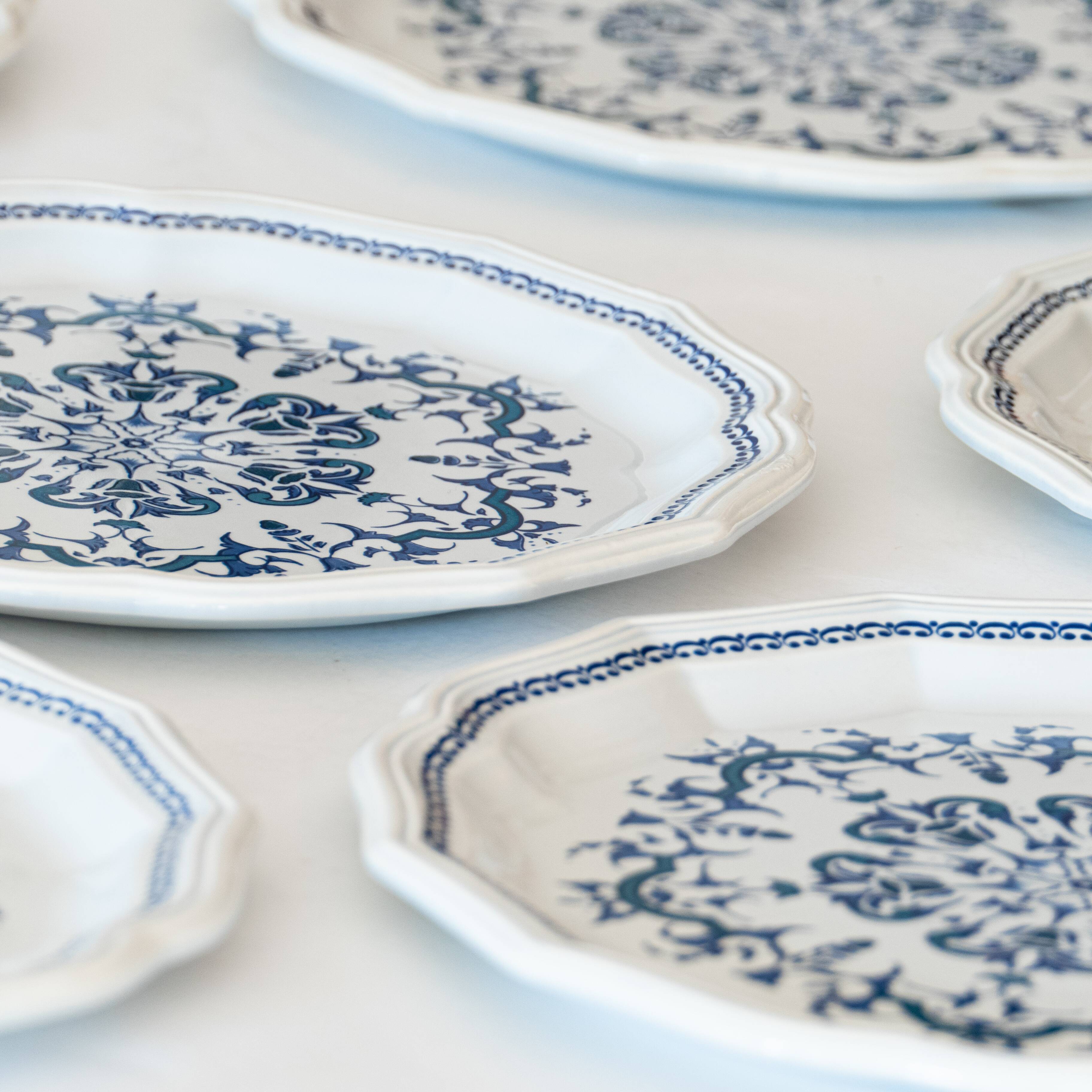 6 dessert plates Salins model "Segur"