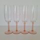 Vintage pink champagne flute Luminarc