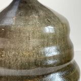 VINTAGE Handmade Geometric Glazed Stoneware LAMP