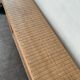 Wood and woven wicker console