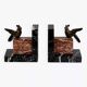 Vintage marble and brass bookend