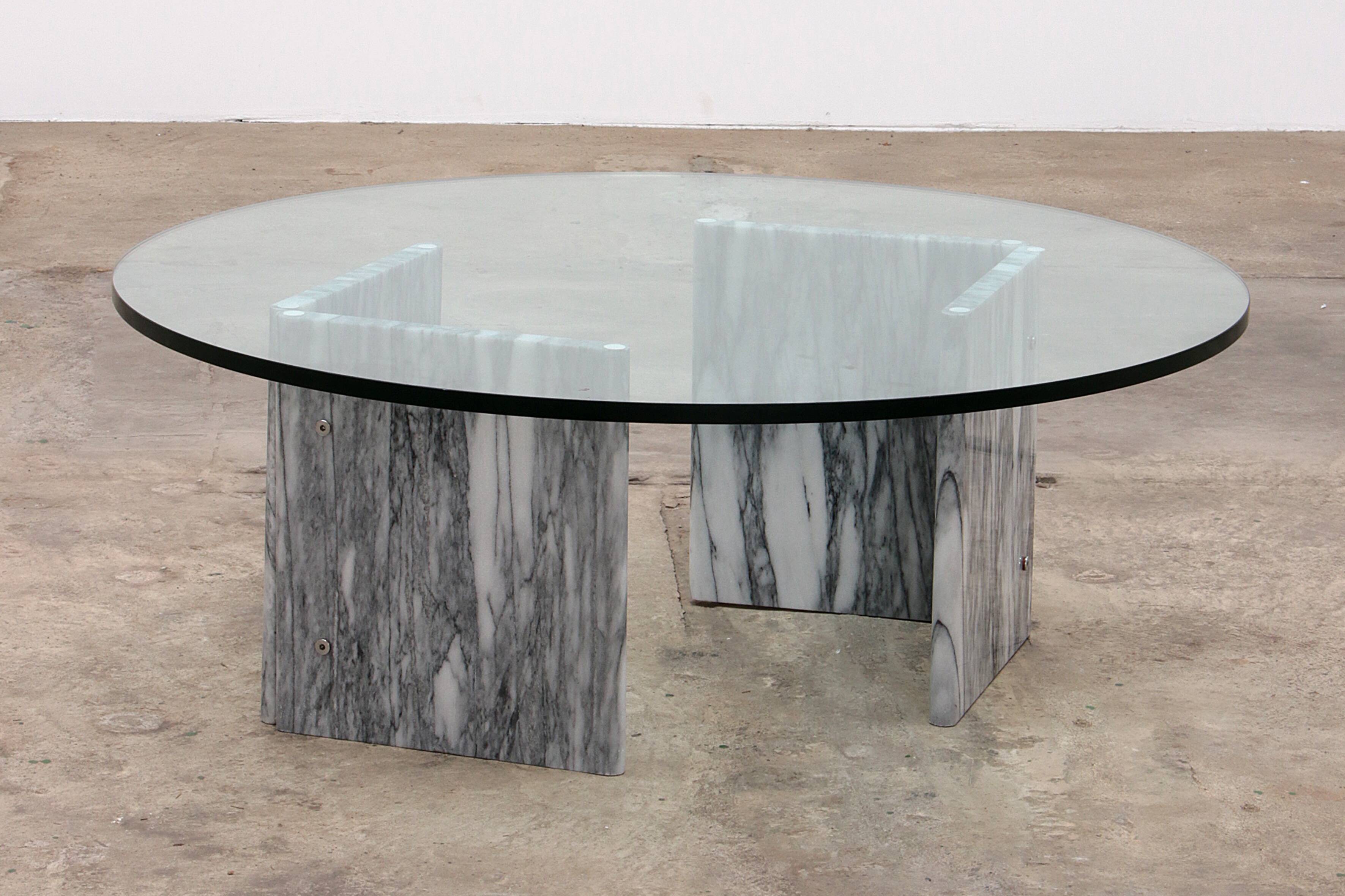 Vintage Design Italian marble vintage coffee table, 1970s Italy
