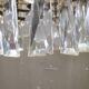 Lustre en verre de cristal en laiton