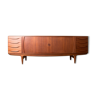 Danish row in Teak model U15 by Johannes Andersen for Uldum Mobelfabrik 1966.