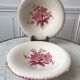 Duo of longchamp pink serving dishes 30s-40s