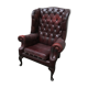 Fauteuil bergère chesterfield anglais