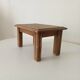 Small vintage oak plant stand stool