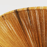 Raffia bast and teak pendant lamp by Temde